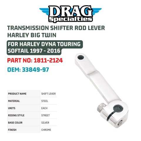 Рычаг переключения КПП DRAG SPECIALTIES 1811-2124 замена 33849-97