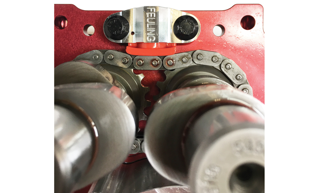 FEULING натяжитель HYDRAULIC CAM CHAIN TENSIONER, INNER TC 07-17 Includes 06 Dyna, Chain Drive + Conversion camplate SKU: 8076