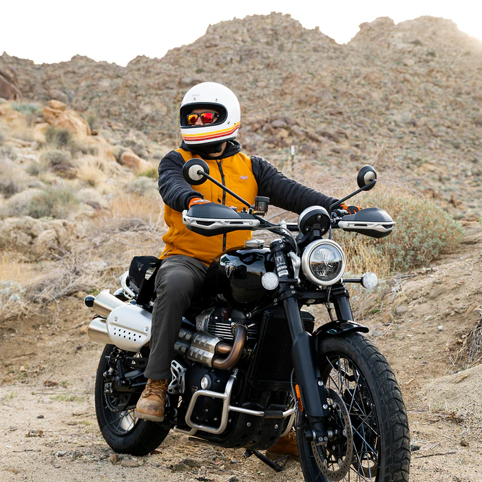 Шлем Biltwell Gringo ECE R22.06 - белый глянец с полосами - размер M - 0101-18364, 1002-591-503