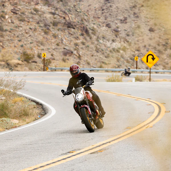 Шлем Biltwell GRINGO S ECE R22.06 - бордовый с языками пламени - размер L - 1003-594-504