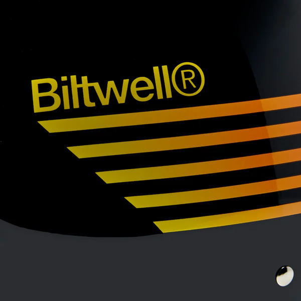 Шлем Biltwell BONANZA - 3/4 цвет -  черный глянец с полосами - размер M - 1001-5115-203