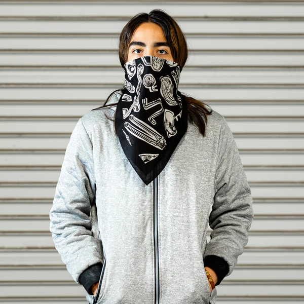 Бандана Biltwell Junk Black - черная - 8606-66