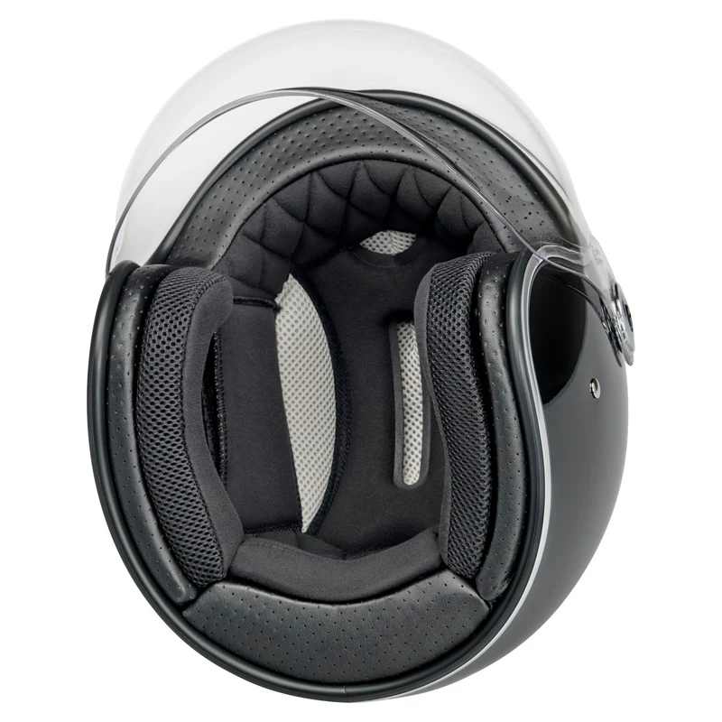 Шлем Biltwell TAHOE - 3/4 с визором - черный глянец - размер S - 1008-101-502