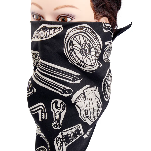 Бандана Biltwell Junk Black - черная - 8606-66