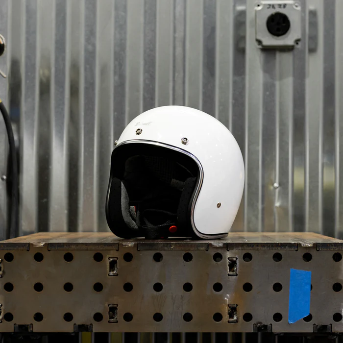 Шлем Biltwell BONANZA - 3/4 цвет -  белый глянец - размер S - 1001-164-202