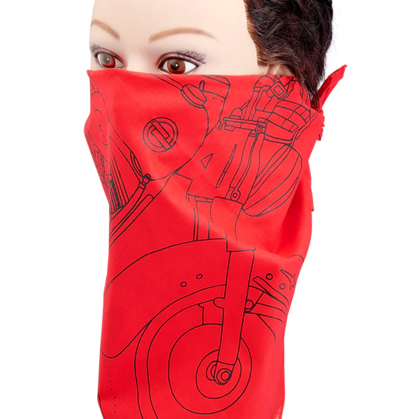 Бандана Biltwell Pan Red - красный - 8606-65