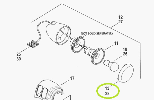 Пара оранжевых линз поворотников для  Harley аналог 68973-00