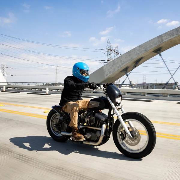 Шлем Biltwell Lane Splitter ECE R22.06 - синий глянец - размер M - 1004-129-503, 0101-16700