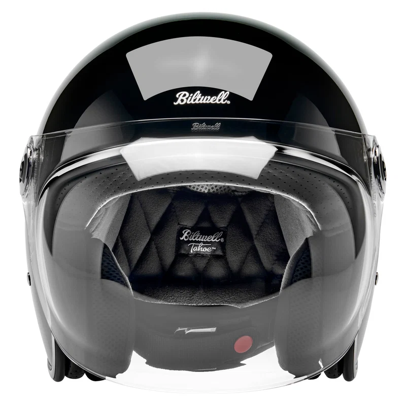Шлем Biltwell TAHOE - 3/4 с визором - черный глянец - размер S - 1008-101-502