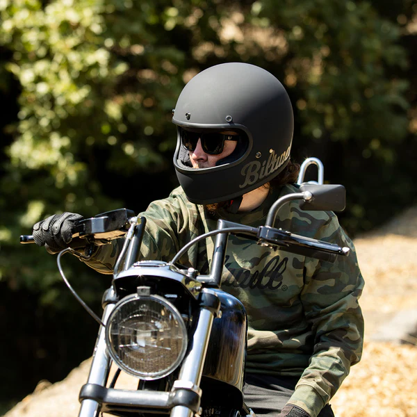 Шлем Biltwell Gringo - черный матовый с лого - размер XXL - 0101-14322, 1002-638-106