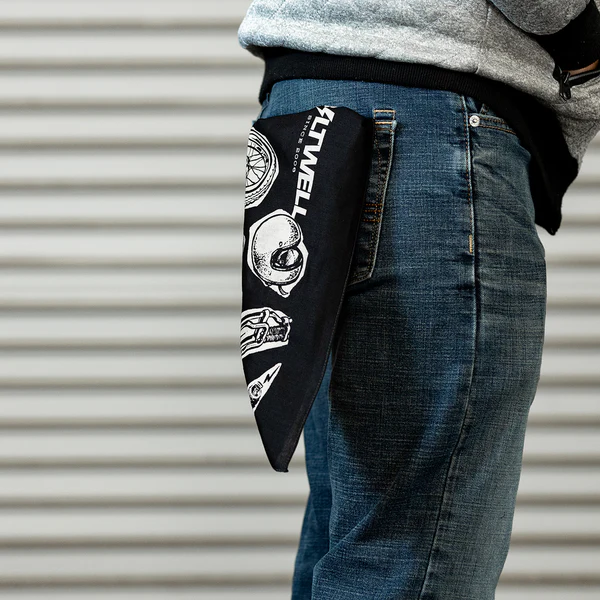 Бандана Biltwell Junk Black - черная - 8606-66