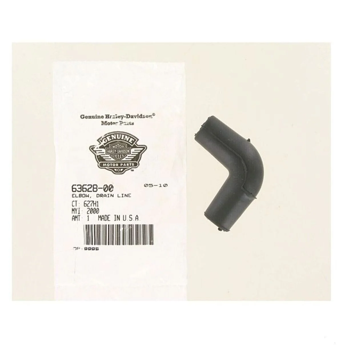 Угловой масло шланг OEM Harley-Davidson 63628-00