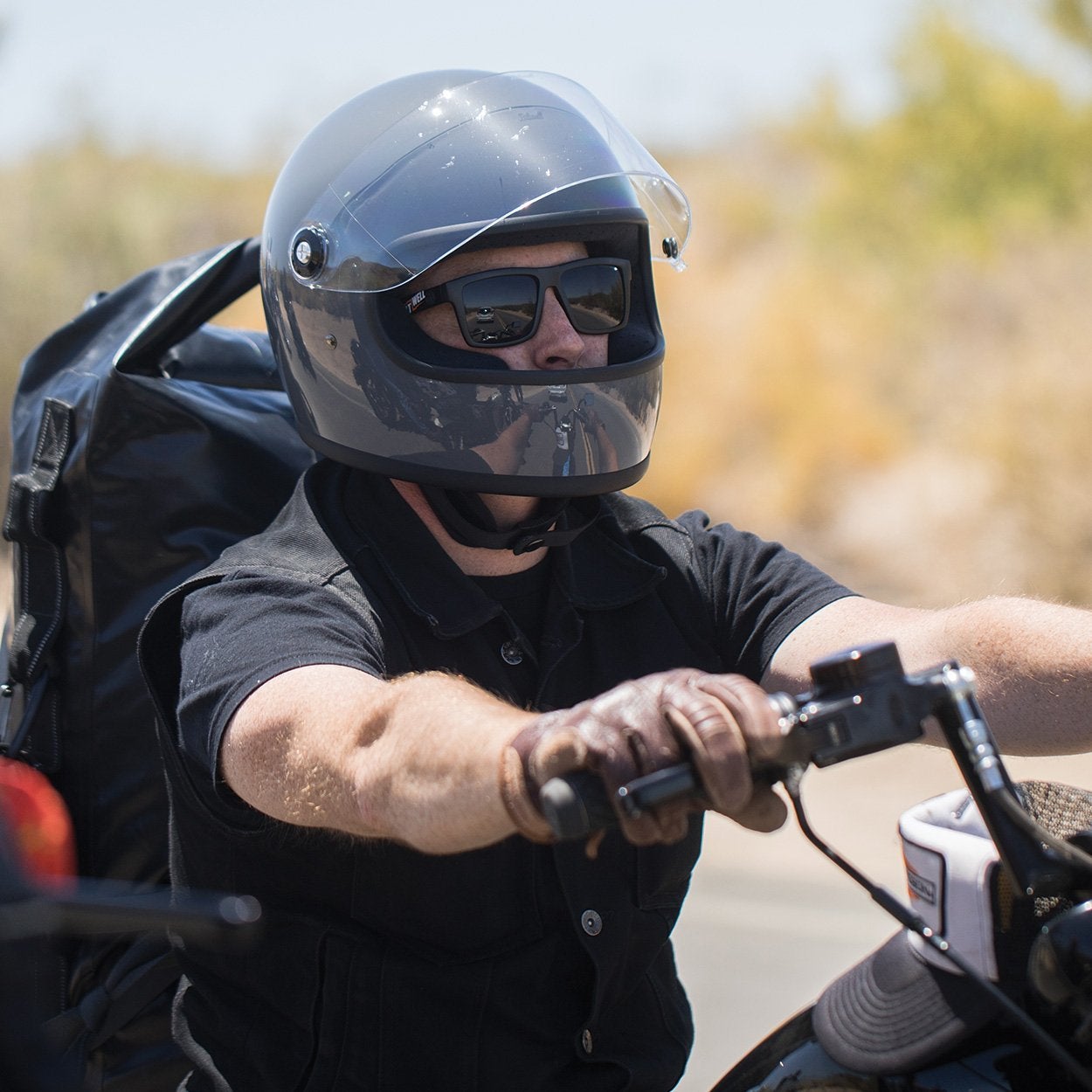 Шлем Biltwell GRINGO S - серый глянец - размер XS - 0101-11504, 1003-109-101