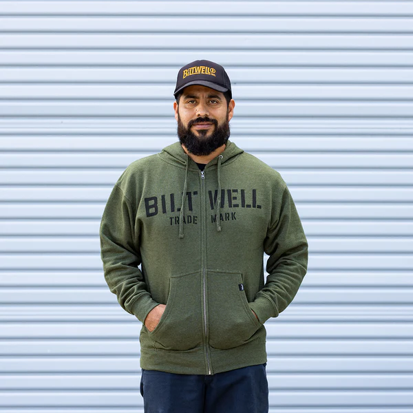 Толстовка Biltwell - Stencil Zip Hoodie SKU: 8123-139-002 - размер S - артикул: 8123-139-002