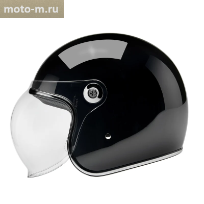 Шлем Biltwell TAHOE - 3/4 с визором - черный глянец - размер S - 1008-101-502
