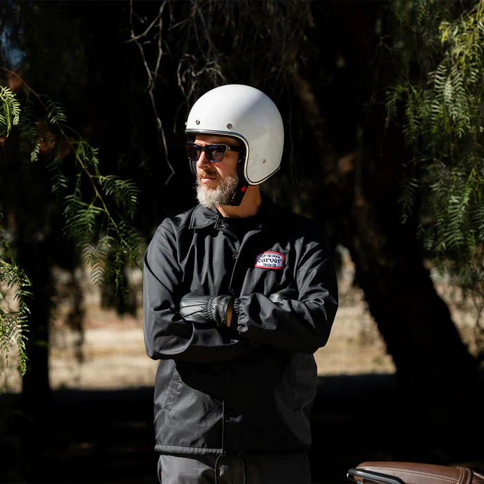 Шлем Biltwell BONANZA - 3/4 цвет -  белый глянец - размер S - 1001-164-202