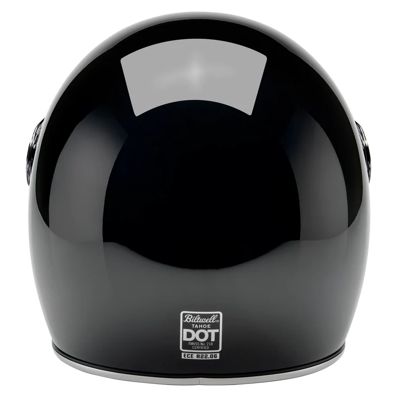 Шлем Biltwell TAHOE - 3/4 с визором - черный глянец - размер S - 1008-101-502