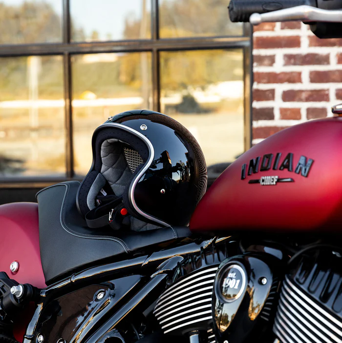 Шлем Biltwell BONANZA - 3/4 цвет - черный глянец - размер L - 1001-101-204, 0104-1505