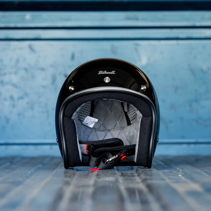 Шлем Biltwell BONANZA - 3/4 цвет - черный глянец - размер L - 1001-101-204, 0104-1505
