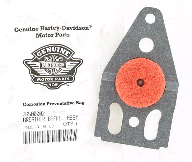 Комплетк: прокладки, фильтр, клапан сапуна OEM Harley-Davidson 26500002