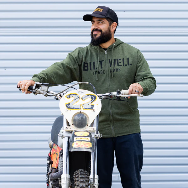 Толстовка Biltwell - Stencil Zip Hoodie SKU: 8123-139-002 - размер S - артикул: 8123-139-002