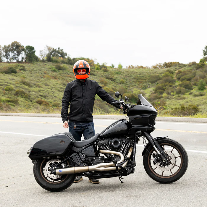 Шлем Biltwell Gringo ECE R22.06 - оранжевый глянец с пламенем - размер S - 0101-18369, 1002-593-502 