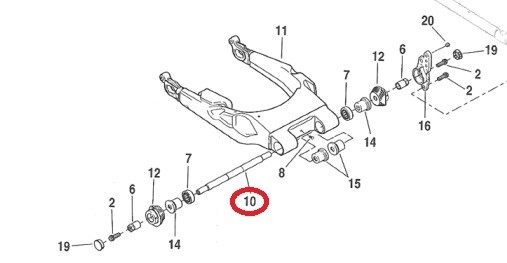 Ось маятника OEM Harley-Davidson 47540-11