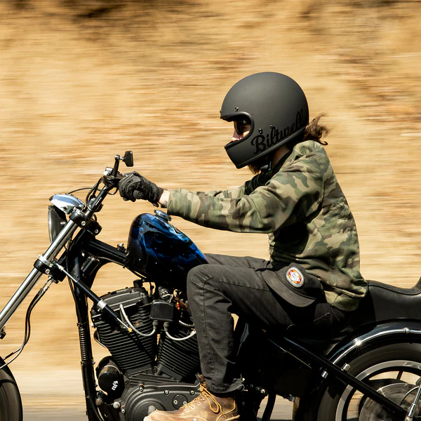 Шлем Biltwell Gringo - черный матовый с лого - размер XXL - 0101-14322, 1002-638-106